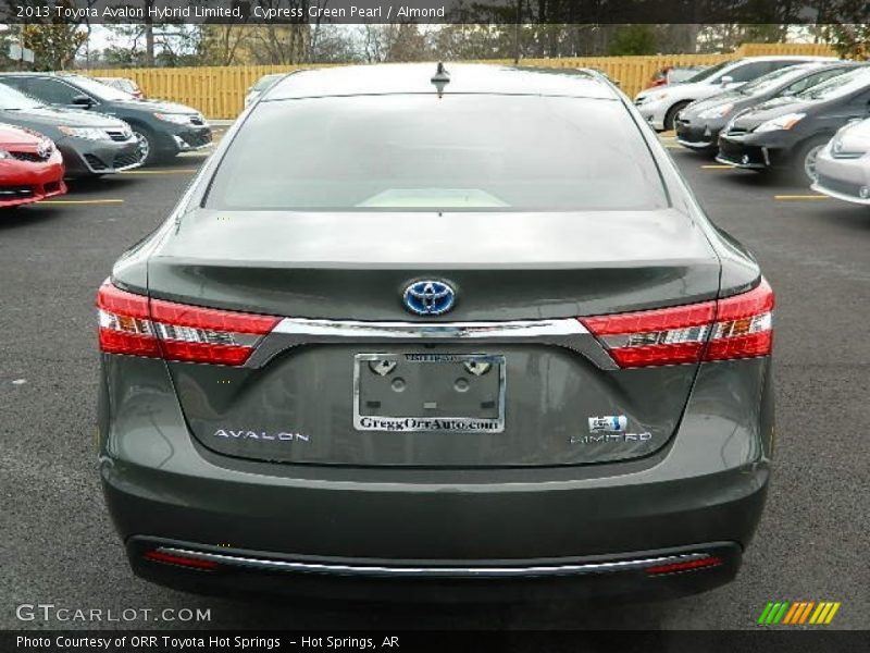Cypress Green Pearl / Almond 2013 Toyota Avalon Hybrid Limited