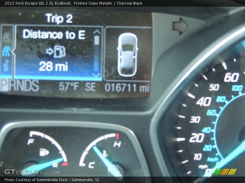 Frosted Glass Metallic / Charcoal Black 2013 Ford Escape SEL 2.0L EcoBoost