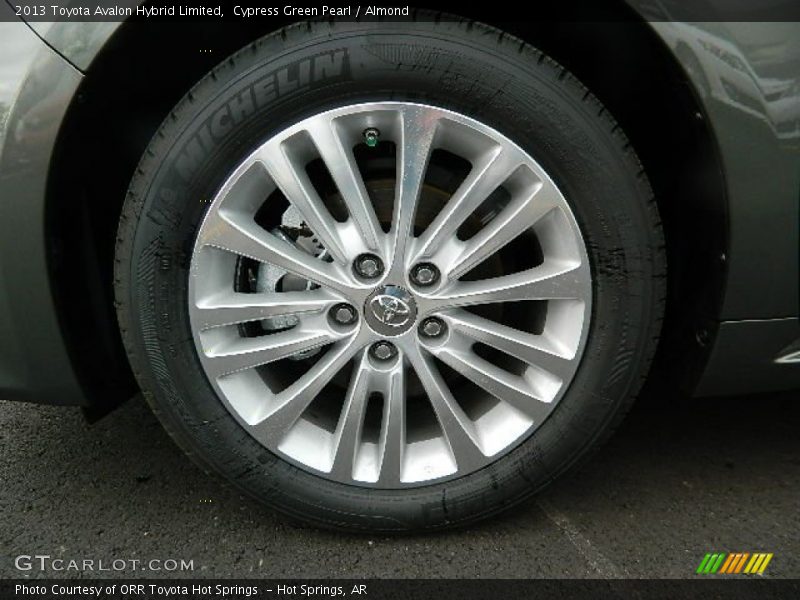 Cypress Green Pearl / Almond 2013 Toyota Avalon Hybrid Limited