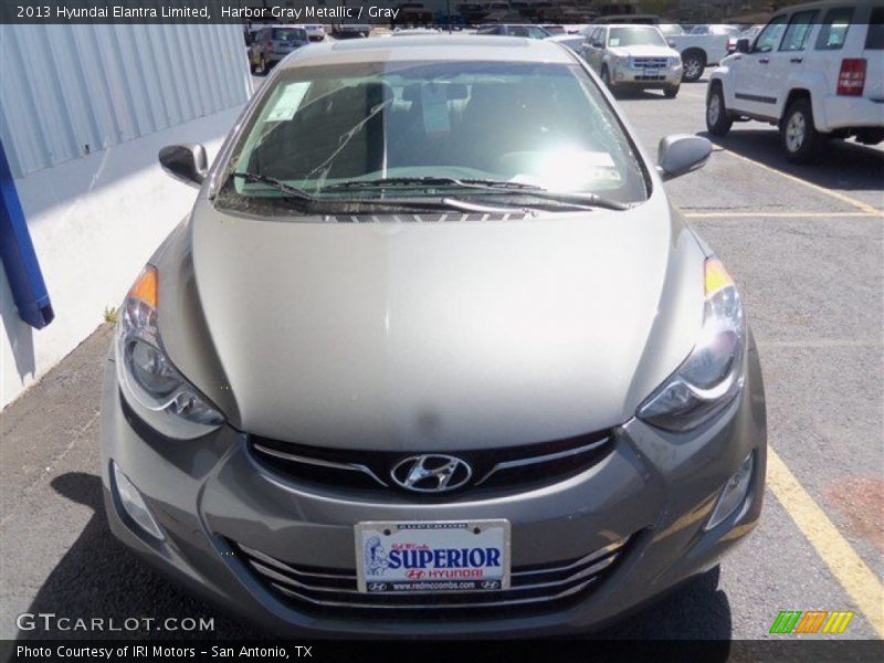 Harbor Gray Metallic / Gray 2013 Hyundai Elantra Limited