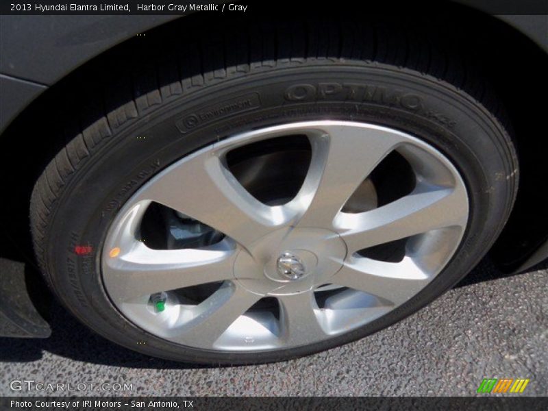 Harbor Gray Metallic / Gray 2013 Hyundai Elantra Limited