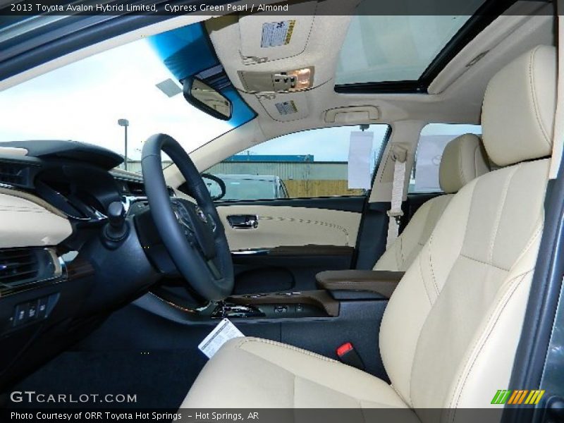Cypress Green Pearl / Almond 2013 Toyota Avalon Hybrid Limited
