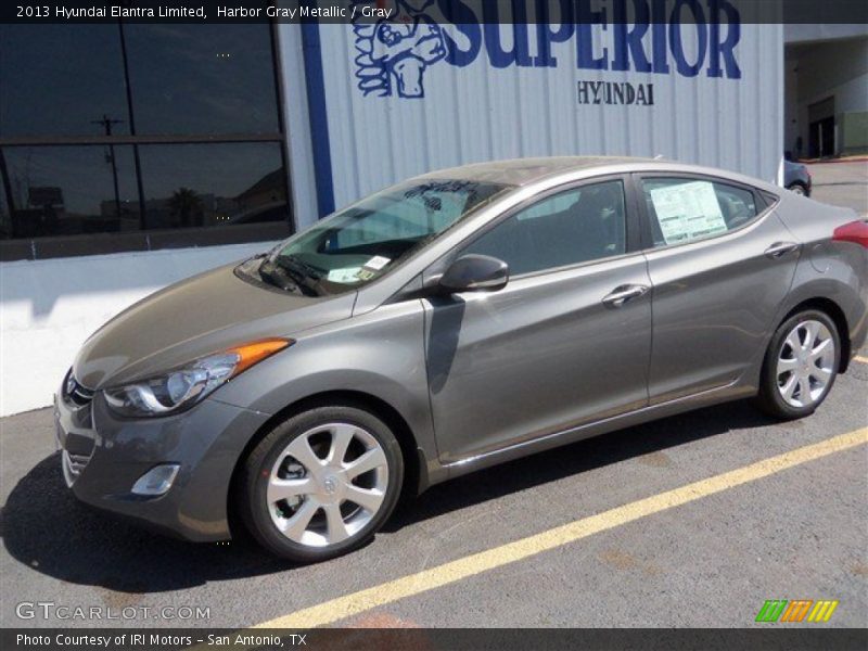 Harbor Gray Metallic / Gray 2013 Hyundai Elantra Limited