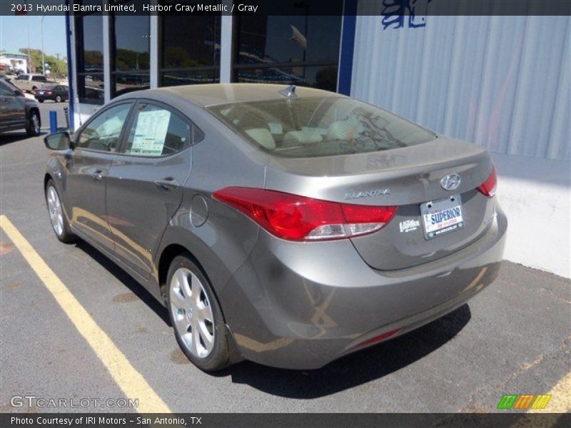 Harbor Gray Metallic / Gray 2013 Hyundai Elantra Limited