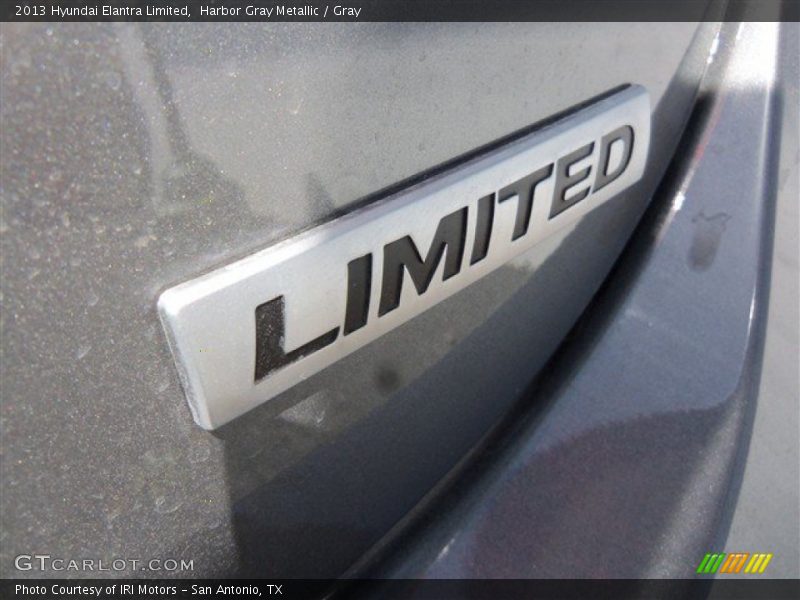 Harbor Gray Metallic / Gray 2013 Hyundai Elantra Limited