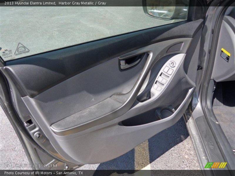 Harbor Gray Metallic / Gray 2013 Hyundai Elantra Limited