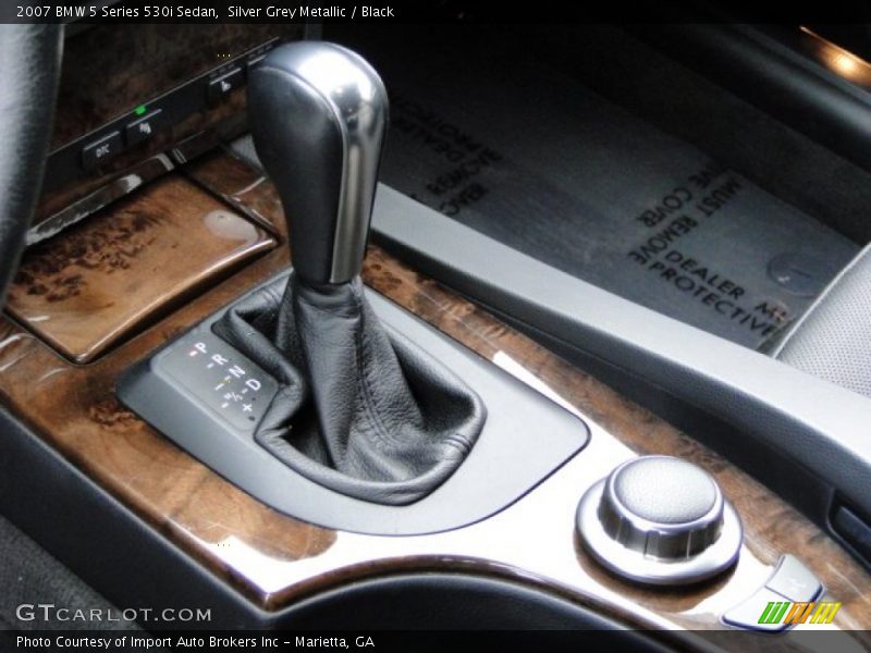 Silver Grey Metallic / Black 2007 BMW 5 Series 530i Sedan