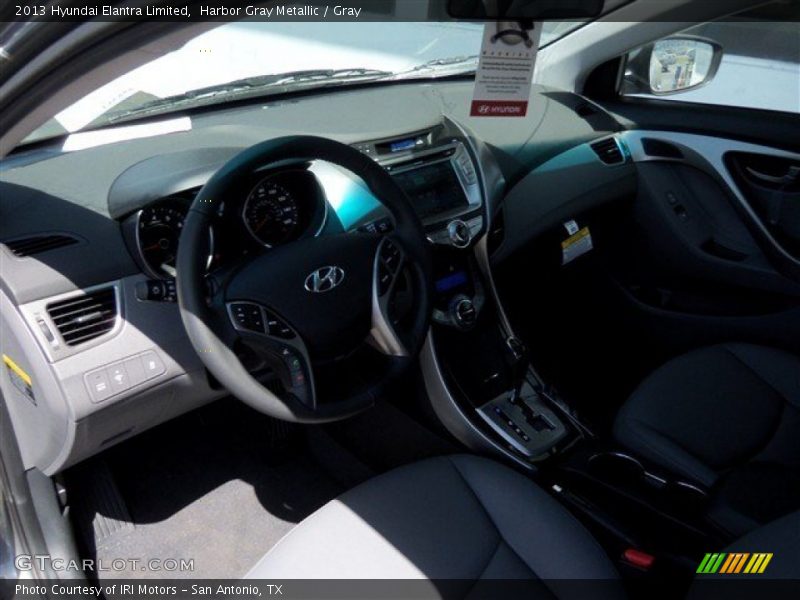 Harbor Gray Metallic / Gray 2013 Hyundai Elantra Limited