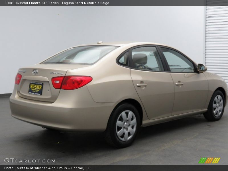 Laguna Sand Metallic / Beige 2008 Hyundai Elantra GLS Sedan