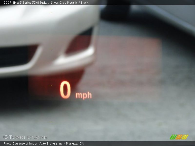 Silver Grey Metallic / Black 2007 BMW 5 Series 530i Sedan