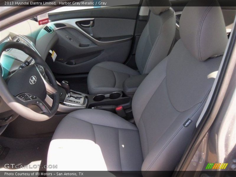 Harbor Gray Metallic / Gray 2013 Hyundai Elantra Limited
