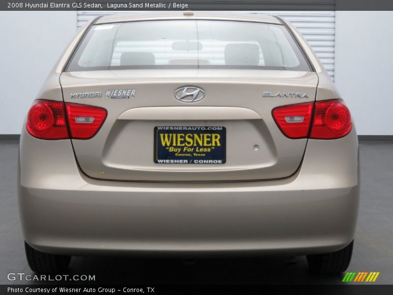 Laguna Sand Metallic / Beige 2008 Hyundai Elantra GLS Sedan