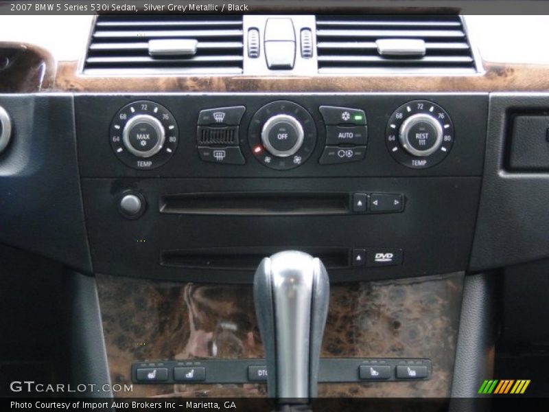 Silver Grey Metallic / Black 2007 BMW 5 Series 530i Sedan