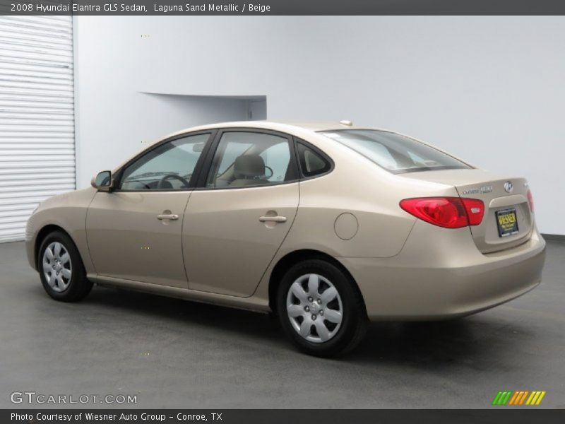 Laguna Sand Metallic / Beige 2008 Hyundai Elantra GLS Sedan