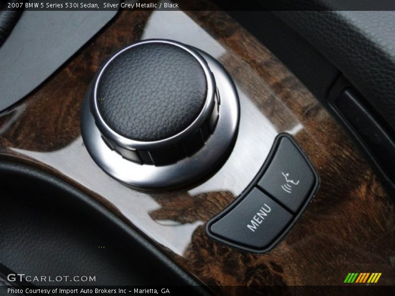 Silver Grey Metallic / Black 2007 BMW 5 Series 530i Sedan