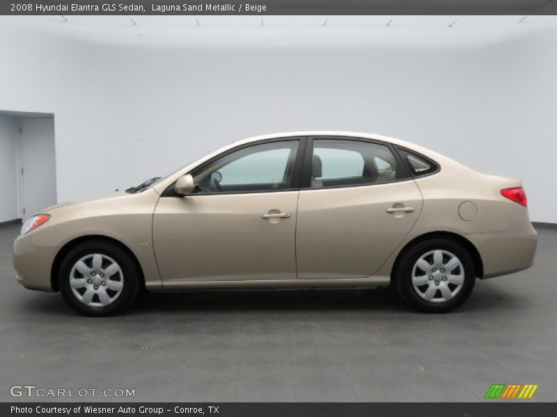 Laguna Sand Metallic / Beige 2008 Hyundai Elantra GLS Sedan