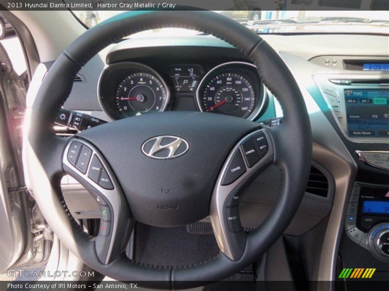 Harbor Gray Metallic / Gray 2013 Hyundai Elantra Limited