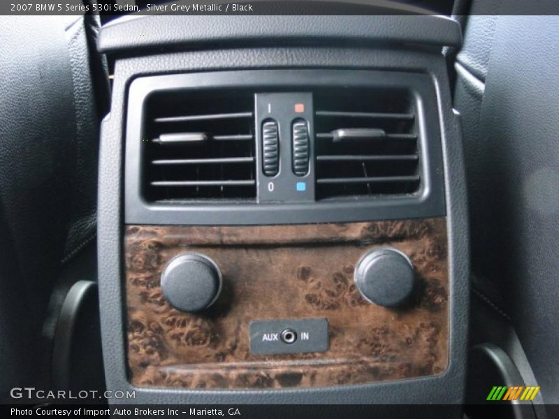 Silver Grey Metallic / Black 2007 BMW 5 Series 530i Sedan
