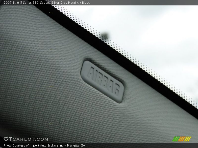 Silver Grey Metallic / Black 2007 BMW 5 Series 530i Sedan
