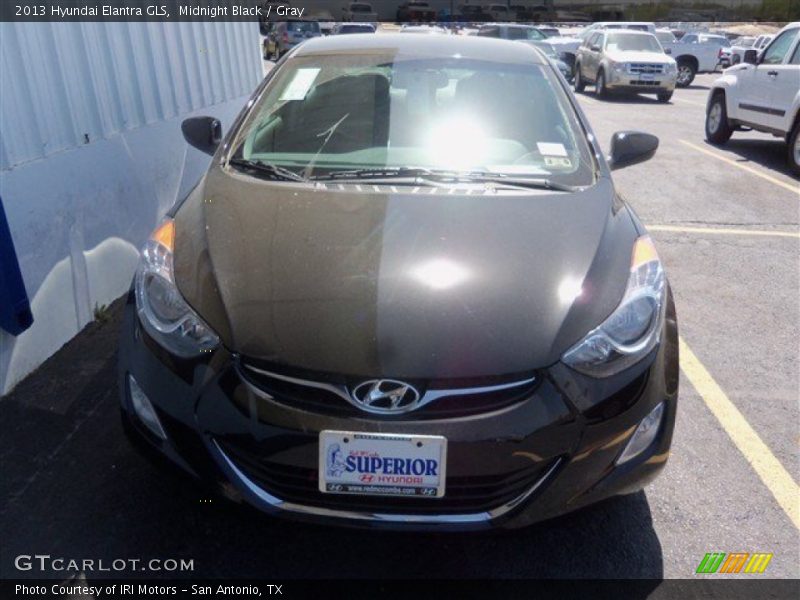 Midnight Black / Gray 2013 Hyundai Elantra GLS
