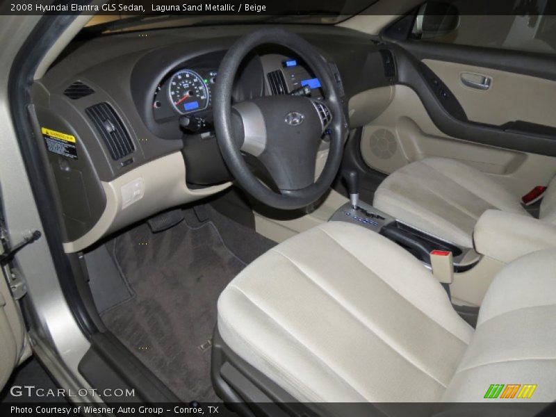 Laguna Sand Metallic / Beige 2008 Hyundai Elantra GLS Sedan