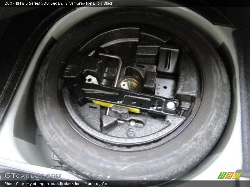 Silver Grey Metallic / Black 2007 BMW 5 Series 530i Sedan