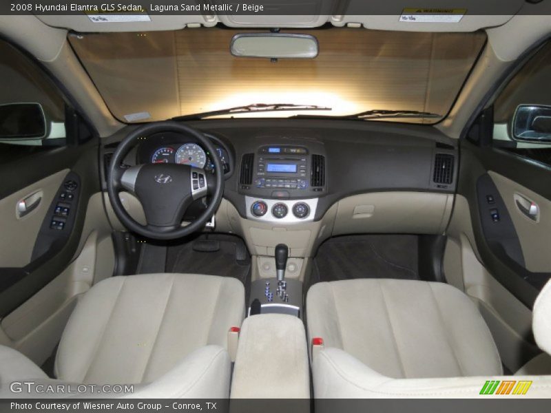 Laguna Sand Metallic / Beige 2008 Hyundai Elantra GLS Sedan