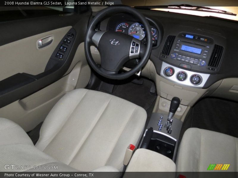 Laguna Sand Metallic / Beige 2008 Hyundai Elantra GLS Sedan