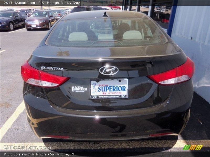 Midnight Black / Gray 2013 Hyundai Elantra GLS
