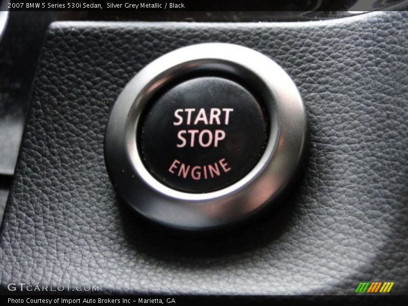 Silver Grey Metallic / Black 2007 BMW 5 Series 530i Sedan