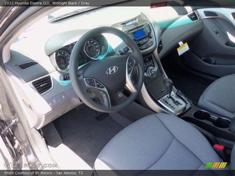 Midnight Black / Gray 2013 Hyundai Elantra GLS