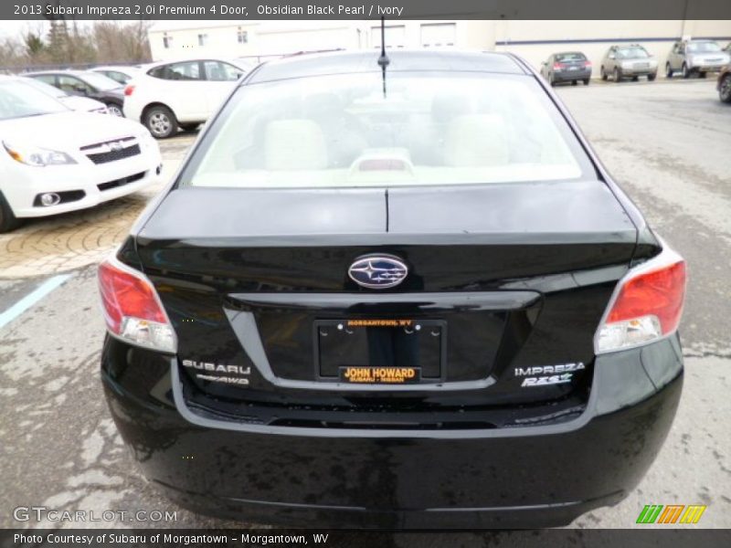 Obsidian Black Pearl / Ivory 2013 Subaru Impreza 2.0i Premium 4 Door