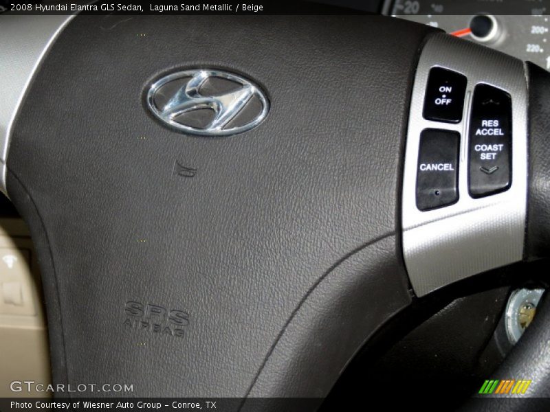 Laguna Sand Metallic / Beige 2008 Hyundai Elantra GLS Sedan