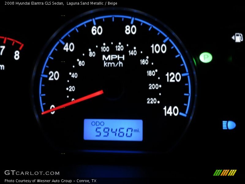 Laguna Sand Metallic / Beige 2008 Hyundai Elantra GLS Sedan