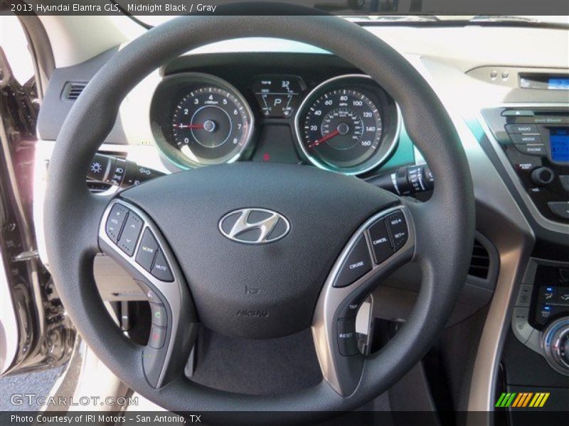 Midnight Black / Gray 2013 Hyundai Elantra GLS