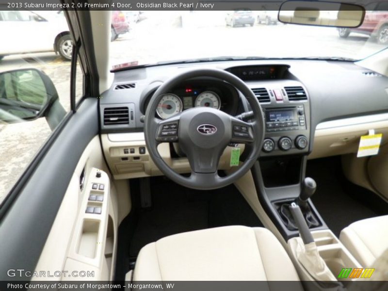 Obsidian Black Pearl / Ivory 2013 Subaru Impreza 2.0i Premium 4 Door