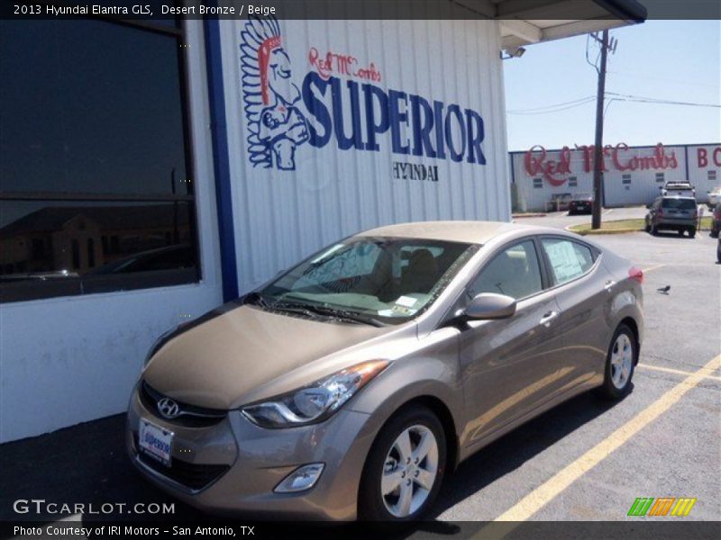 Desert Bronze / Beige 2013 Hyundai Elantra GLS