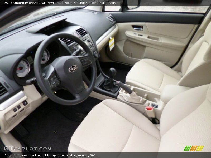 Obsidian Black Pearl / Ivory 2013 Subaru Impreza 2.0i Premium 4 Door