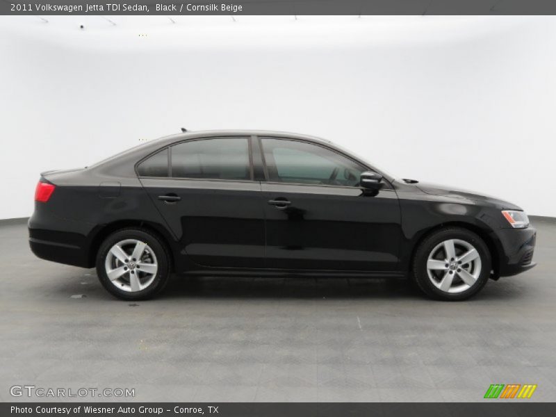 Black / Cornsilk Beige 2011 Volkswagen Jetta TDI Sedan
