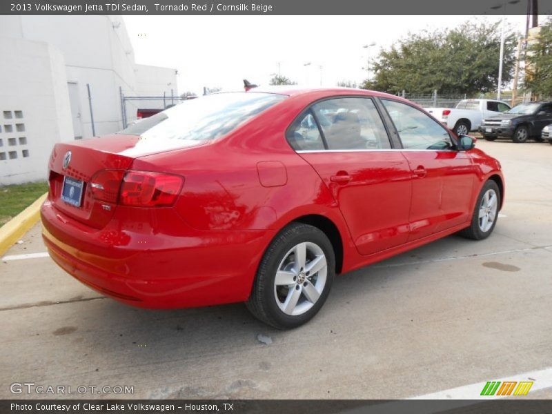 Tornado Red / Cornsilk Beige 2013 Volkswagen Jetta TDI Sedan