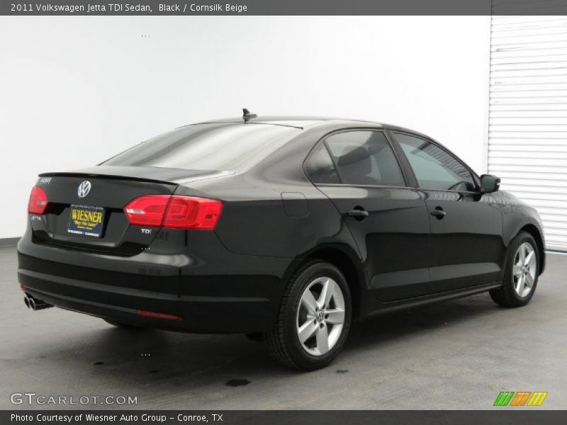 Black / Cornsilk Beige 2011 Volkswagen Jetta TDI Sedan