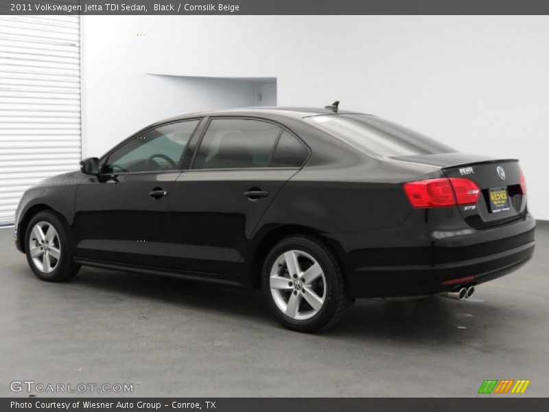 Black / Cornsilk Beige 2011 Volkswagen Jetta TDI Sedan