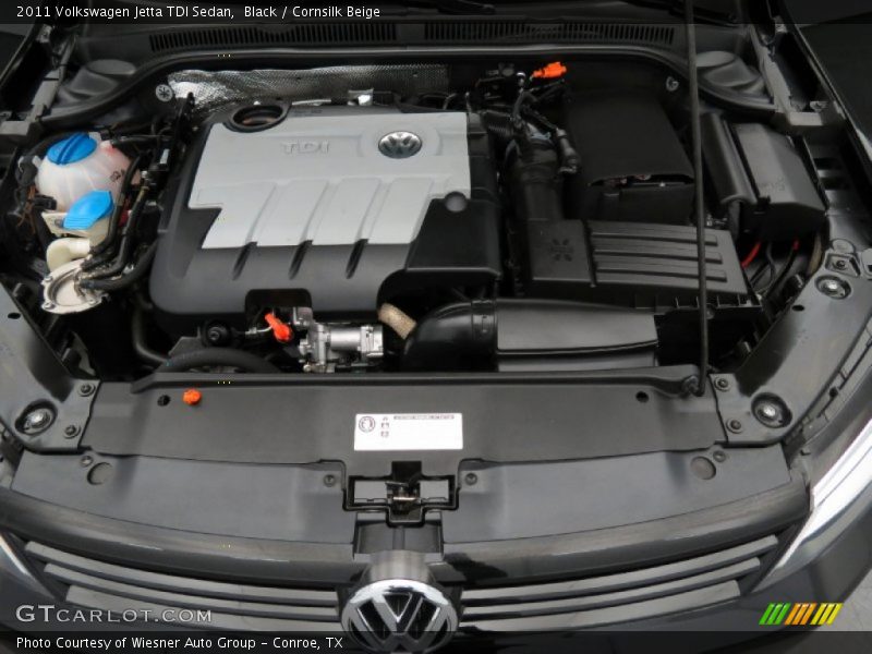 Black / Cornsilk Beige 2011 Volkswagen Jetta TDI Sedan