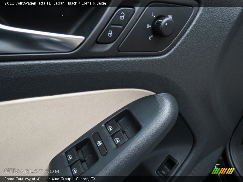 Black / Cornsilk Beige 2011 Volkswagen Jetta TDI Sedan