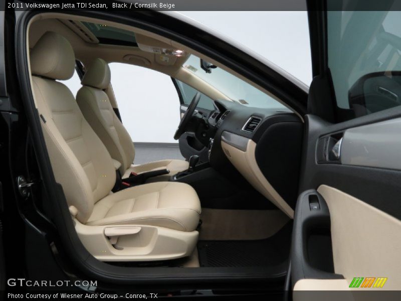 Black / Cornsilk Beige 2011 Volkswagen Jetta TDI Sedan