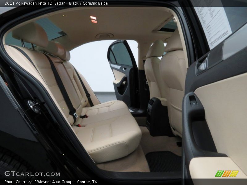 Black / Cornsilk Beige 2011 Volkswagen Jetta TDI Sedan