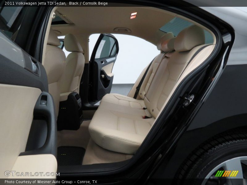 Black / Cornsilk Beige 2011 Volkswagen Jetta TDI Sedan