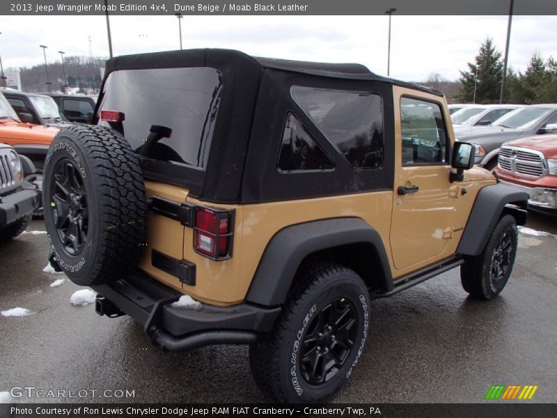 Dune Beige / Moab Black Leather 2013 Jeep Wrangler Moab Edition 4x4