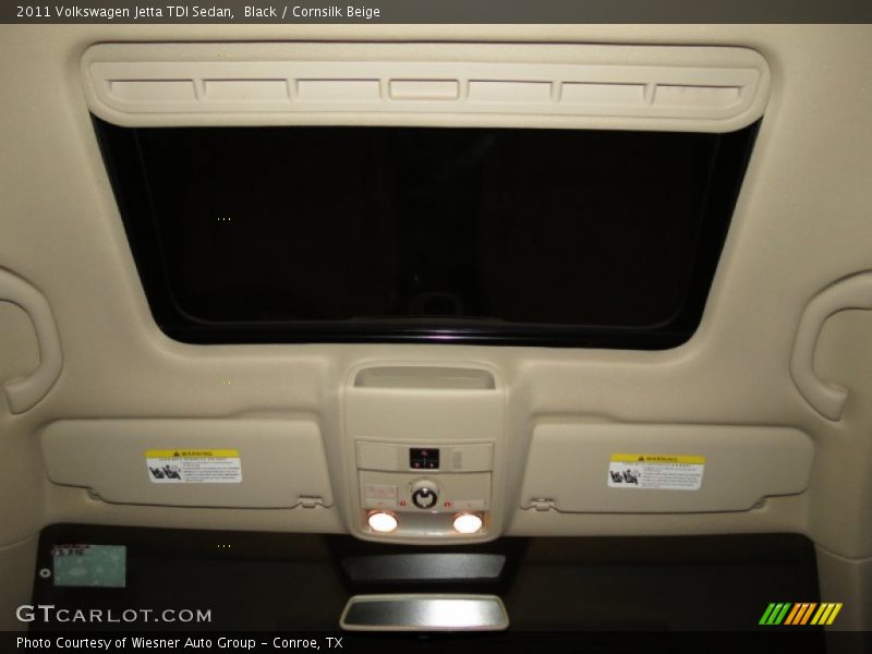 Black / Cornsilk Beige 2011 Volkswagen Jetta TDI Sedan