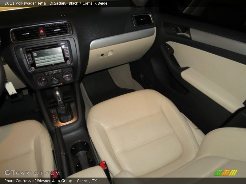 Black / Cornsilk Beige 2011 Volkswagen Jetta TDI Sedan